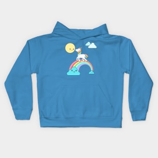 Unicorn and moon Kids Hoodie